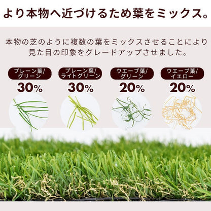 【5%OFF】人工芝 芝タイル 32枚入り 幅30cm 人工芝パネル ジョイント式 芝生 ベランダ 庭 ガーデニング ガーデン DIY セット 2.8平米 デッキ 正方形 屋外(代引不可)