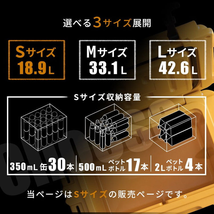 ハードクーラーボックス 18.9L 1年保証 6日間0度をキープする高い保冷力 優れた耐久性 クーラーボックス クーラーBOX 釣り キャンプ BBQ バーベキュー 運動会 海水浴 アウトドア スポーツ(代引不可)