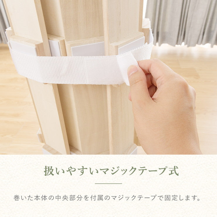 ロール式桐すのこ セミダブル パール ロールタイプ 桐製 すのこマット ロール式 湿気対策 低ホルムアルデヒド(代引不可)