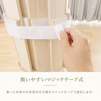 ロール式桐すのこ セミダブル パール ロールタイプ 桐製 すのこマット ロール式 湿気対策 低ホルムアルデヒド(代引不可)