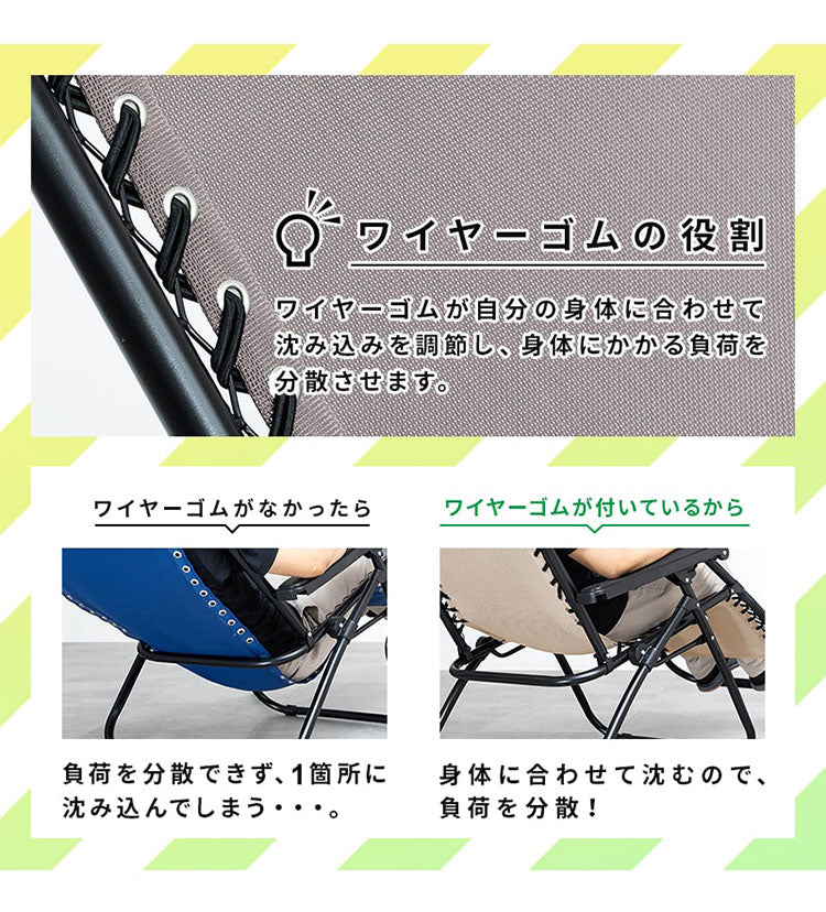 アウトドアチェア 幅63cm 1人掛け リクライニングチェア キャンプチェア 軽量 折りたたみ 無段階 リクライニング キャンプ バーベキュー BBQ ソロキャンプ サウナ レジャー ベランダ リビング(代引不可)