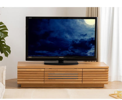 完成品 国産 格子状 テレビ台 幅120cm 天然木 テレビボード TVボード アルダー 無垢使用 木 天然木 高級感 ローボード120(代引不可)