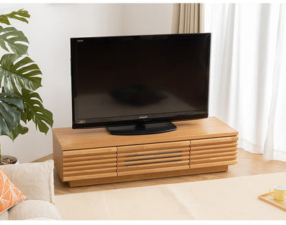 完成品 国産 格子状 テレビ台 幅120cm 天然木 テレビボード TVボード アルダー 無垢使用 木 天然木 高級感 ローボード120(代引不可)