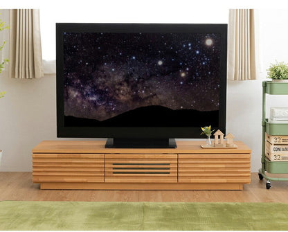 完成品 国産 格子状 テレビ台 幅150cm 天然木 テレビボード TVボード アルダー 無垢使用 木 天然木 高級感 ローボード120(代引不可)