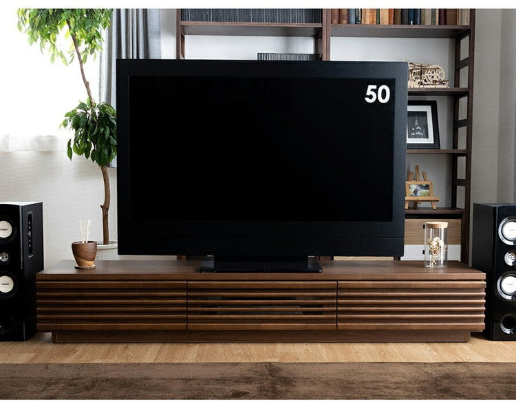 完成品 国産 格子状 テレビ台 幅180cm 天然木 テレビボード TVボード アルダー 無垢使用 木 天然木 高級感 ローボード120(代引不可)