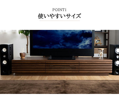 完成品 国産 格子状 テレビ台 幅180cm 天然木 テレビボード TVボード アルダー 無垢使用 木 天然木 高級感 ローボード120(代引不可)