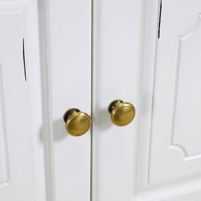 キャビネット 幅75cm マホガ二ー材 完成品 ホワイト 高級感 エレガント ホワイト ミニチェスト ローチェスト タンス チェスト 収納 天然木 木製 引き出し 大容量 コンパクト 省スペース 上品 優雅(代引不可)