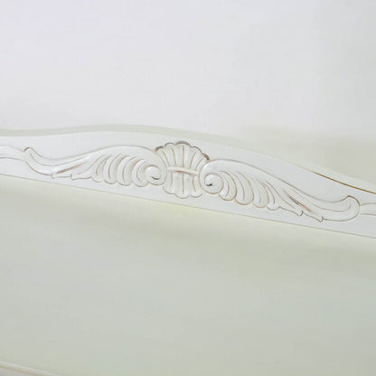 キャビネット 幅110cm マホガ二ー材 完成品 ホワイト 高級感 エレガント ホワイト ミニチェスト ローチェスト タンス チェスト 収納 天然木 木製 引き出し 大容量 コンパクト 省スペース 上品 優雅(代引不可)