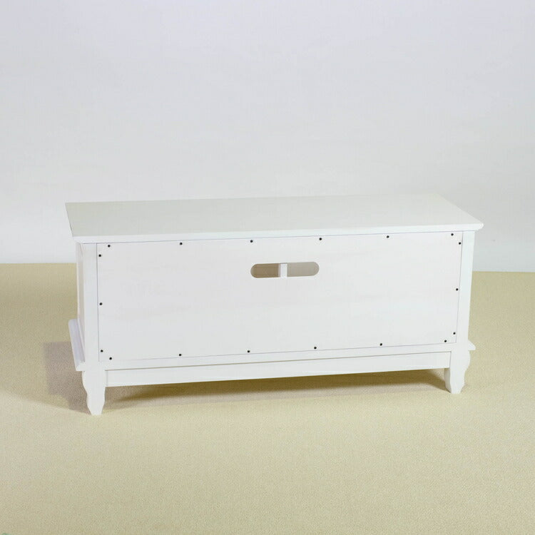 ローボード 幅112cm マホガ二ー材 完成品 ホワイト 高級感 エレガント ホワイト テレビ台 TV台 テレビボード リビングボード 収納 天然木 木製 引き出し 大容量 コンパクト 省スペース 上品 優雅(代引不可)