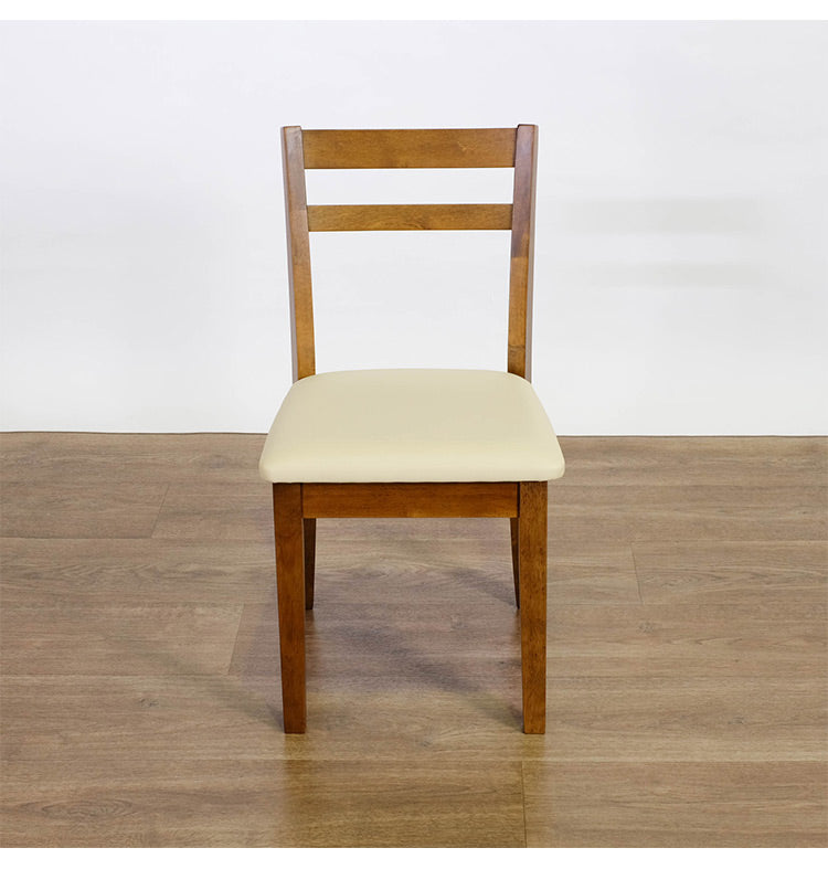 ダイニングチェア 2脚セット 天然木 木製 ラバーウッド おしゃれ 北欧 シンプル ダイニング 椅子 イス いす スツール 一人暮らし 新生活 ダークブラウン(代引不可)