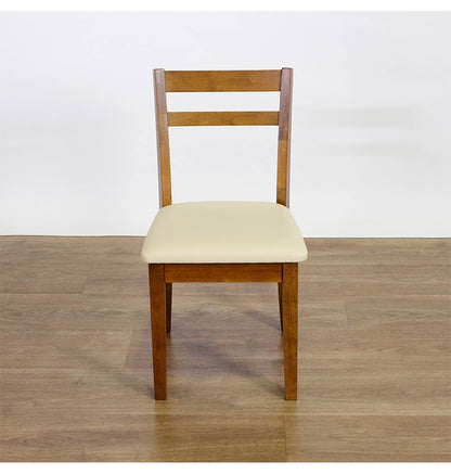 ダイニングチェア 2脚セット 天然木 木製 ラバーウッド おしゃれ 北欧 シンプル ダイニング 椅子 イス いす スツール 一人暮らし 新生活 ダークブラウン(代引不可)