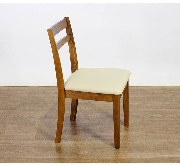 ダイニングチェア 2脚セット 天然木 木製 ラバーウッド おしゃれ 北欧 シンプル ダイニング 椅子 イス いす スツール 一人暮らし 新生活 ダークブラウン(代引不可)