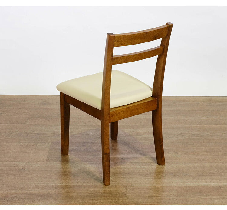 ダイニングチェア 2脚セット 天然木 木製 ラバーウッド おしゃれ 北欧 シンプル ダイニング 椅子 イス いす スツール 一人暮らし 新生活 ダークブラウン(代引不可)