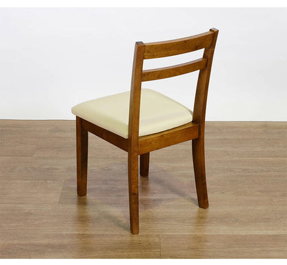 ダイニングチェア 2脚セット 天然木 木製 ラバーウッド おしゃれ 北欧 シンプル ダイニング 椅子 イス いす スツール 一人暮らし 新生活 ダークブラウン(代引不可)