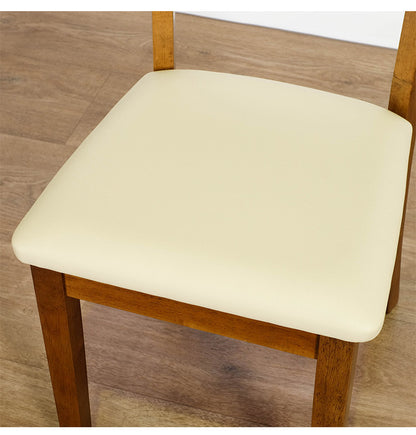 ダイニングチェア 2脚セット 天然木 木製 ラバーウッド おしゃれ 北欧 シンプル ダイニング 椅子 イス いす スツール 一人暮らし 新生活 ダークブラウン(代引不可)