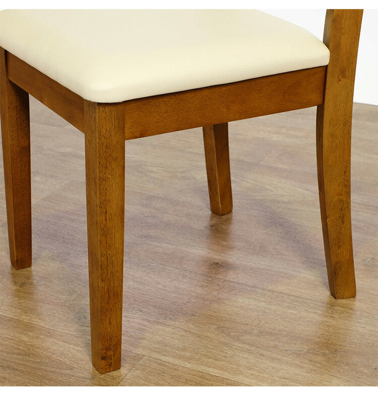 ダイニングチェア 2脚セット 天然木 木製 ラバーウッド おしゃれ 北欧 シンプル ダイニング 椅子 イス いす スツール 一人暮らし 新生活 ダークブラウン(代引不可)