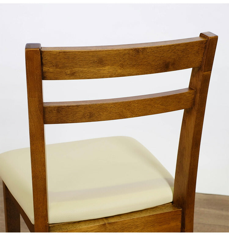 ダイニングチェア 2脚セット 天然木 木製 ラバーウッド おしゃれ 北欧 シンプル ダイニング 椅子 イス いす スツール 一人暮らし 新生活 ダークブラウン(代引不可)