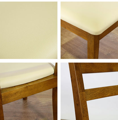 ダイニングチェア 2脚セット 天然木 木製 ラバーウッド おしゃれ 北欧 シンプル ダイニング 椅子 イス いす スツール 一人暮らし 新生活 ダークブラウン(代引不可)