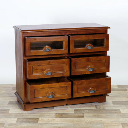 チェスト 幅101cm ヴィンテージ 天然木 完成品 マホガニー 高級感 収納家具 おしゃれ インテリア 木製 収納 引き出し 衣装ケース 洋服 衣類 リビング ダイニング コロニアル(代引不可)