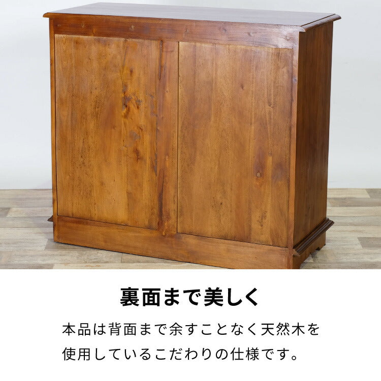 チェスト 幅101cm ヴィンテージ 天然木 完成品 マホガニー 高級感 収納家具 おしゃれ インテリア 木製 収納 引き出し 衣装ケース 洋服 衣類 リビング ダイニング コロニアル(代引不可)