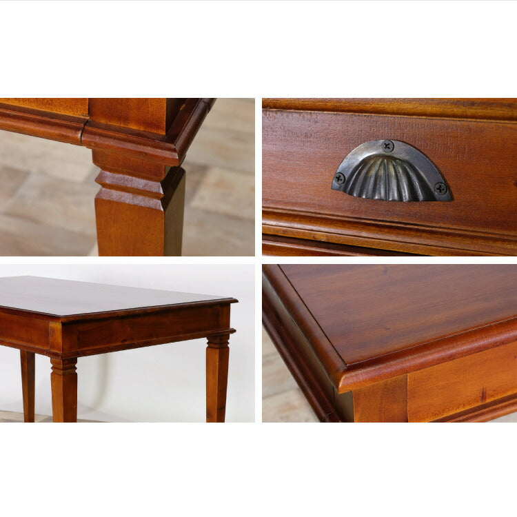 ダイニングテーブル 幅130cm 高級品 北欧 ヴィンテージ 天然木 マホガ二ー お客様脚部取り付け アンティーク モダン センターテーブル ローテーブル 家族 リビング ダイニング コロニアル(代引不可)