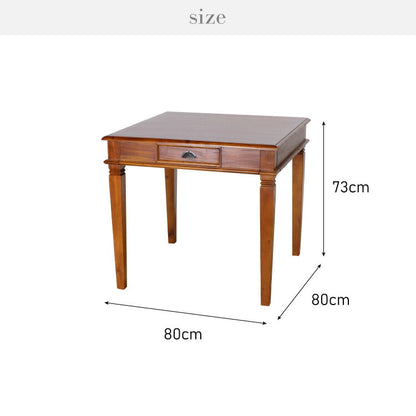 ダイニングテーブル 幅80cm 高級品 北欧 ヴィンテージ 天然木 マホガ二ー お客様脚部取り付け アンティーク モダン センターテーブル ローテーブル 家族 リビング ダイニング コロニアル(代引不可)