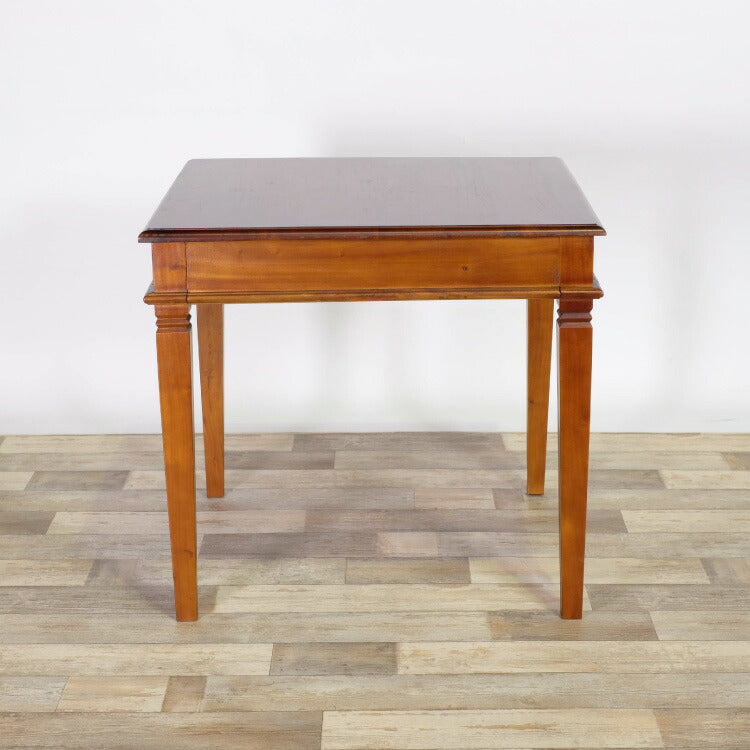 ダイニングテーブル 幅80cm 高級品 北欧 ヴィンテージ 天然木 マホガ二ー お客様脚部取り付け アンティーク モダン センターテーブル ローテーブル 家族 リビング ダイニング コロニアル(代引不可)