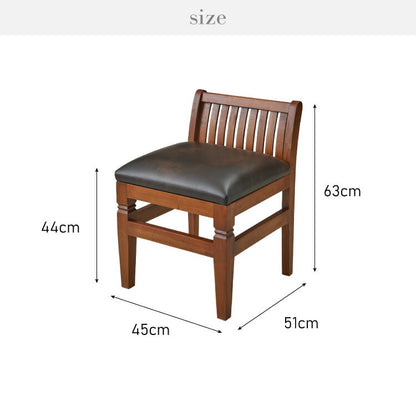 チェアー 幅45cm 高級品 北欧 ヴィンテージ 天然木 マホガ二ー 完成品 アンティーク モダン 収納家具 おしゃれ インテリア 木製 椅子 いす チェア リビング ダイニング デザイン コロニアル(代引不可)