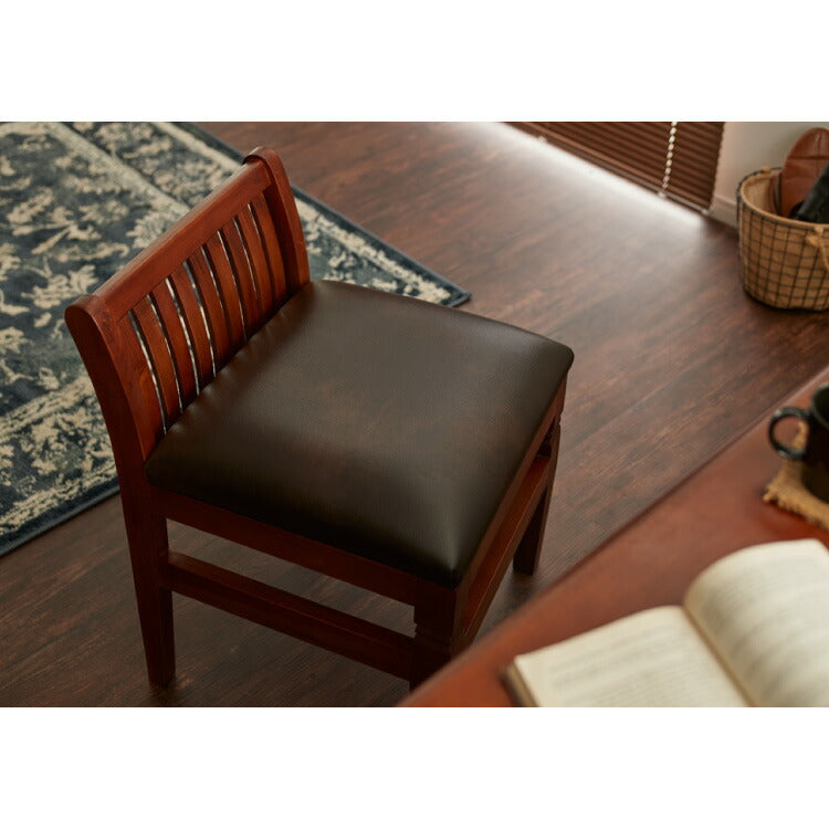 チェアー 幅45cm 高級品 北欧 ヴィンテージ 天然木 マホガ二ー 完成品 アンティーク モダン 収納家具 おしゃれ インテリア 木製 椅子 いす チェア リビング ダイニング デザイン コロニアル(代引不可)