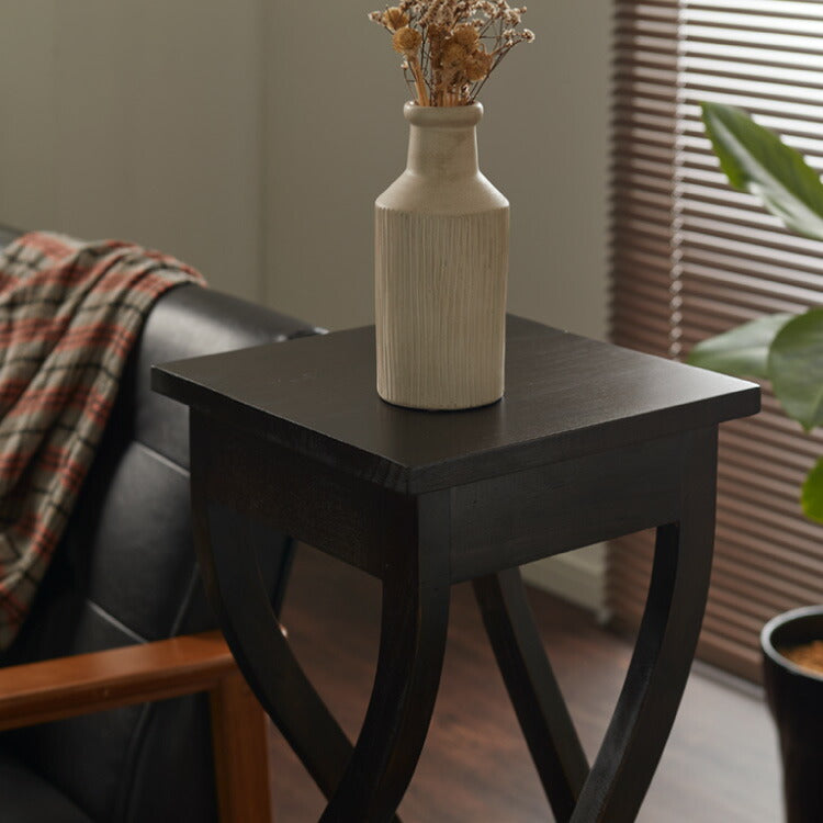 スタンド 幅30cm マホガ二ー 北欧 ヴィンテージ 天然木 高級感 完成品 アンティーク モダン 収納家具 おしゃれ インテリア 木製 イニュルスタンド フラワースタンド デザイン コロニアル(代引不可)