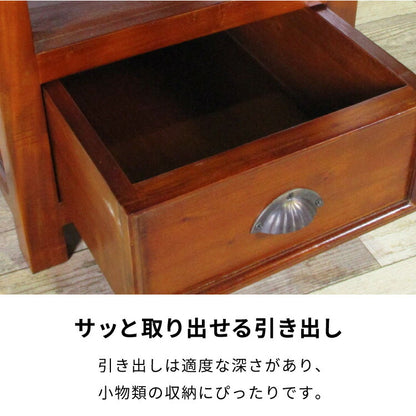 サイドテーブル 幅42cm 高級品 北欧 ヴィンテージ 天然木 マホガ二ー 完成品 アンティーク モダン センターテーブル ローテーブル 家族 リビング ダイニング 寝室 コロニアル(代引不可)