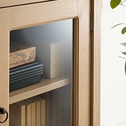 キャビネット 幅120cm 完成品 ローキャビネット 木製 棚 収納 チェスト リビングボード ナチュラル ミンディ 無垢材 大容量 インテリア おしゃれ 北欧 リビング ダイニング 収納家具(代引不可)