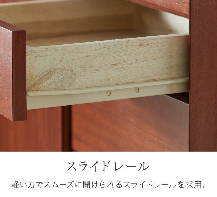 サイドテーブル 幅40cm 北欧 ヴィンテージ 天然木 マホガニー 完成品 サイドボード ナイトテーブル 収納家具 おしゃれ モダン  木製 コーヒーテーブル 高級感 ソファサイド ベッドサイド AVA アヴァ(代引不可)