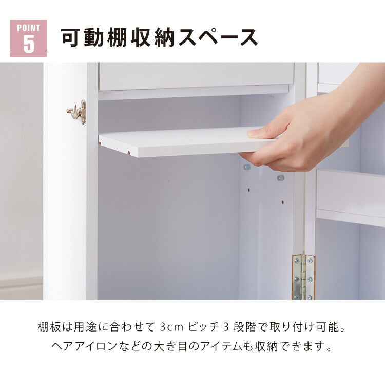 完成品 ドレッサー デスク テーブル 化粧台 ミラー付き 収納ワゴン コスメワゴン キャスター付き 鏡付き 収納 シンプル コンパクト ワゴン メイクボックス 大容量(代引不可)