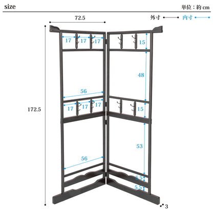 ハンガーラック 衣桁 二段タイプ 和服 和室 向け 耐荷重15kg 洋服掛け 衣桁 クローゼット 衣替え 片付け 衣類収納 ハンガーラック(代引不可)
