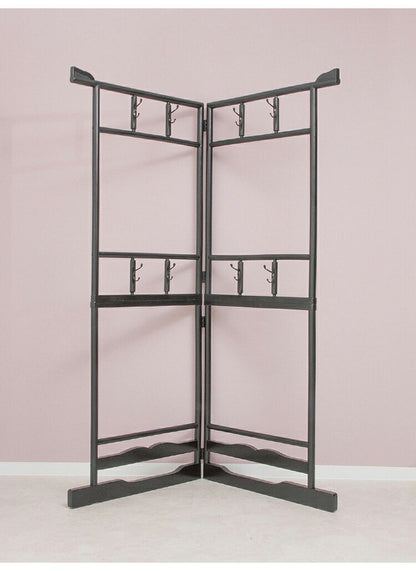 ハンガーラック 衣桁 二段タイプ 和服 和室 向け 耐荷重15kg 洋服掛け 衣桁 クローゼット 衣替え 片付け 衣類収納 ハンガーラック(代引不可)