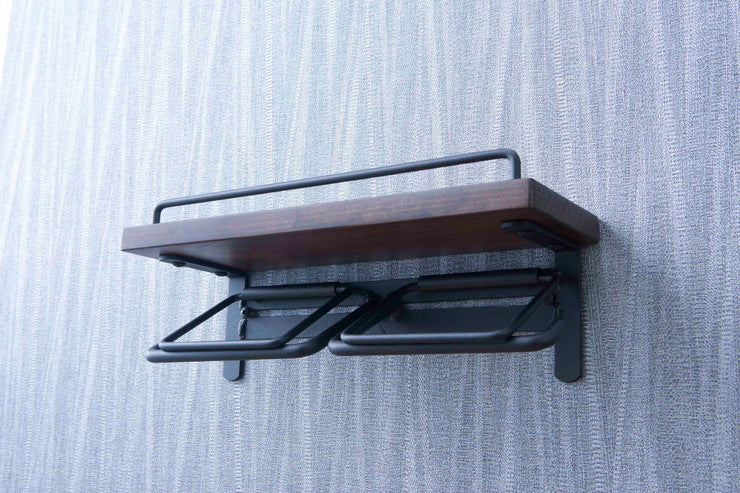 トイレットペーパーホルダー 2個掛け おしゃれ スタイリッシュ 落下防止 トイレットペーパー置き 壁掛け ヴィンテージ(代引不可)