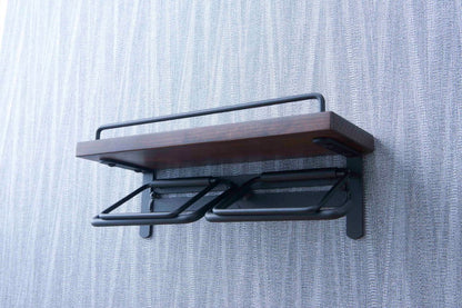 トイレットペーパーホルダー 2個掛け おしゃれ スタイリッシュ 落下防止 トイレットペーパー置き 壁掛け ヴィンテージ(代引不可)