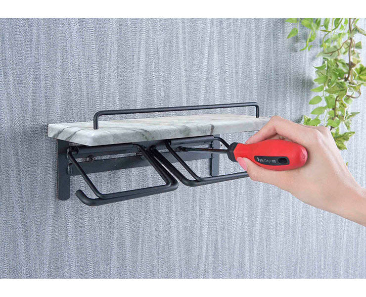 トイレットペーパーホルダー ダブル ペーパーホルダー 収納 大理石調 おしゃれ トイレ収納 収納 シンプル 台付き スタイリッシュ(代引不可)