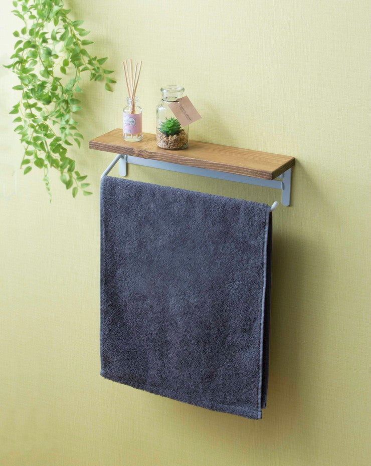 タオル掛け タオルハンガー おしゃれ スタイリッシュ 物置き付き 壁掛け ヴィンテージ モダン ヴィンテージ タオル(代引不可)