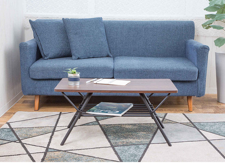 テーブル 折りたたみ ローテーブル センターテーブル 幅75cm リビングテーブル 折り畳みローテーブル 折れ脚テーブル デスク ローデスク 木製折りたたみテーブル シンプル 折り畳み 棚付き 完成品(代引不可)