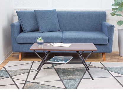 テーブル 折りたたみ ローテーブル センターテーブル 幅75cm リビングテーブル 折り畳みローテーブル 折れ脚テーブル デスク ローデスク 木製折りたたみテーブル シンプル 折り畳み 棚付き 完成品(代引不可)