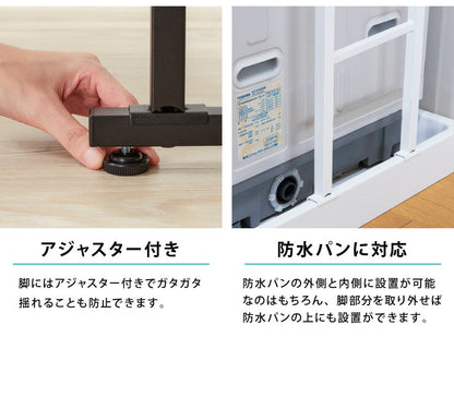 突っ張り式 棚3枚 洗濯機ラック つっぱり 洗濯機 ラック 収納 収納棚 ランドリー ランドリーラック 収納ラック ランドリー収納(代引不可)