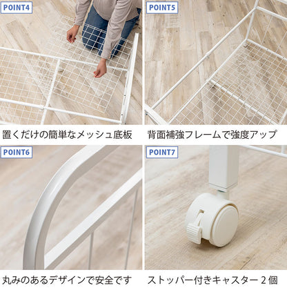 伸縮式 布団 収納 ラック 66cm~116cm ハイタイプ 布団落下防止機能 ストッパー機能キャスター付き 整理棚 干し 整理棚
