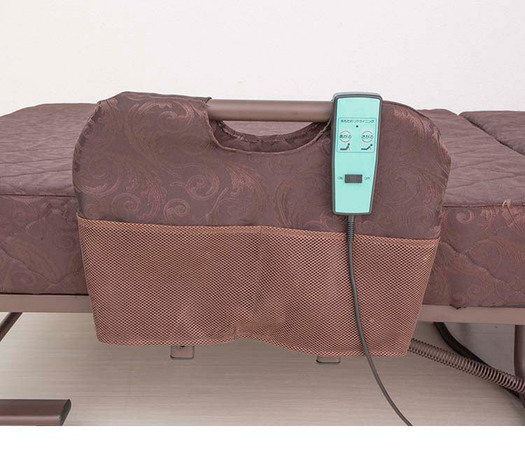 コイルスプリング 折りたたみ　電動ベッド 極厚13cm 高反発ウレタン使用　キャスター付き 電動ベッド 介護ベッド 折りたたみ 電動リクライニングベッド 電動 折りたたみベッド 折り畳み 介護用ベット 介護用 簡易ベッド  TS-2270P(代引不可)