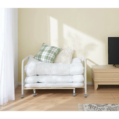 収納ラック 布団収納 ラック 170cmまで伸縮 収納バスケット 収納 布団入れ 布団ラック 押入れ 敷き布団 掛け布団 掛布団 押入れ収納(代引不可)