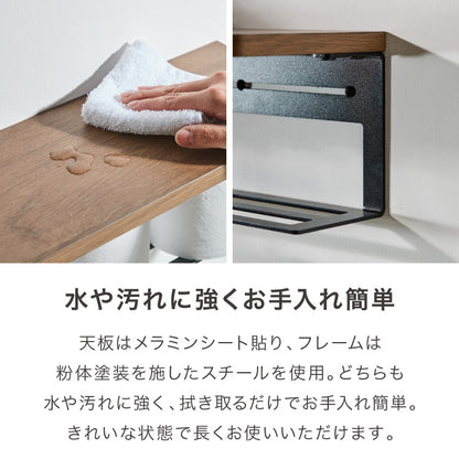 ストックできる 左右兼用 2way トイレットペーパーホルダー 2連 幅53cm 壁取り付け不要 3倍巻き ペーパーホルダー ホルダー カバー