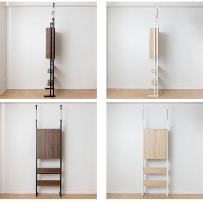 コレクションラック 突っ張り式 トレカ収納&フィギュア 収納 抜群の耐震性 ガラス扉 落下防止ワイヤー付き トレカケース カード 35枚収納 つっぱり(代引不可)