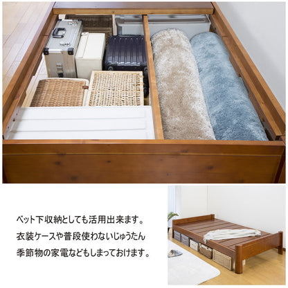 すのこベッド ダブル 耐荷重600kg 天然木パイン フレームのみ すのこ シングルベッド シングルベット ベッド ベット すのこベット ローベット 木製 北欧(代引不可)