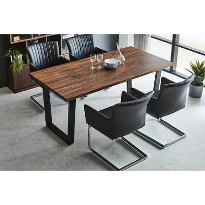 ダイニングチェア 2脚セット 2個組 チェア 椅子 いす 合皮 おしゃれ モダン 北欧 肘付き 肘有り 背もたれ ホワイト インテリア 白 ブラック 合皮 アイアン(代引不可)